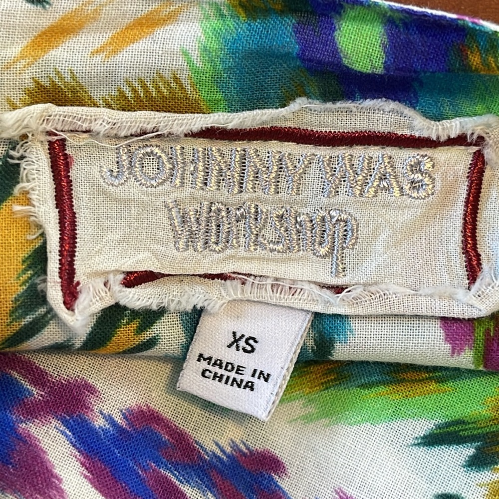 JOHNNY WAS KAT BLOOM SHIRRED YOKE BLOUSE - Picture 9 of 12
